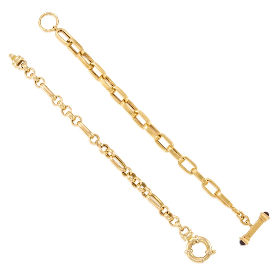 TWO GOLD BRACELETS (1 of 1)