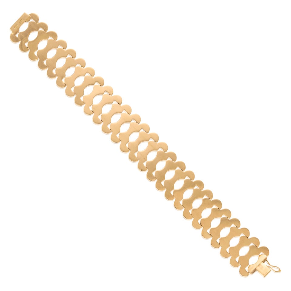 18K GOLD BRACELET, CIRCA 1960 - 2