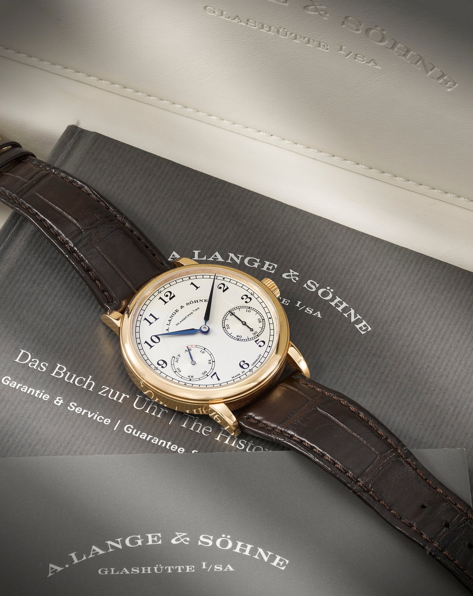 A. Lange & Söhne. A fine 18K rose gold manual wind wristwatch with power reserve 1815 Up/D... (1 of 1)