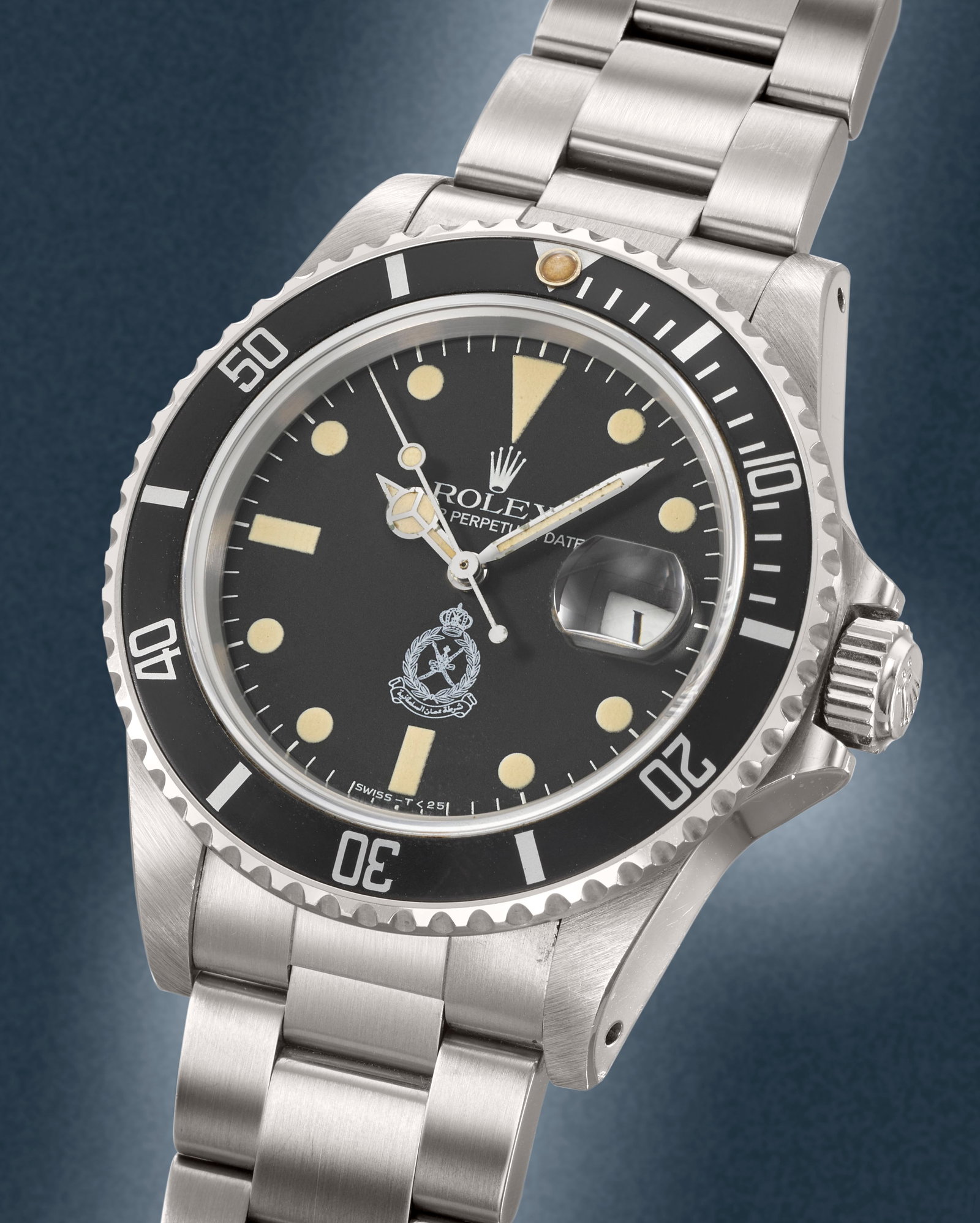 Rolex. A fine and very rare stainless steel automatic calendar bracelet watch made for the Royal... (1 of 1)