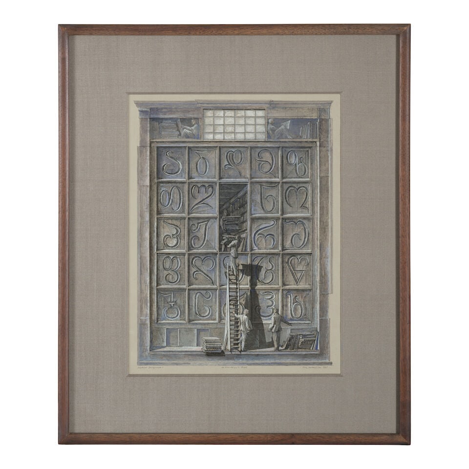Desmazieres, Erik. b. 1948. Alphabet imaginaire II. 1997. - 2