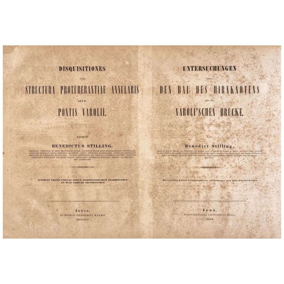Stilling, Benedikt (1810-1879). Disquisitiones de structura protuberantia annularis sive pontis ... - 2