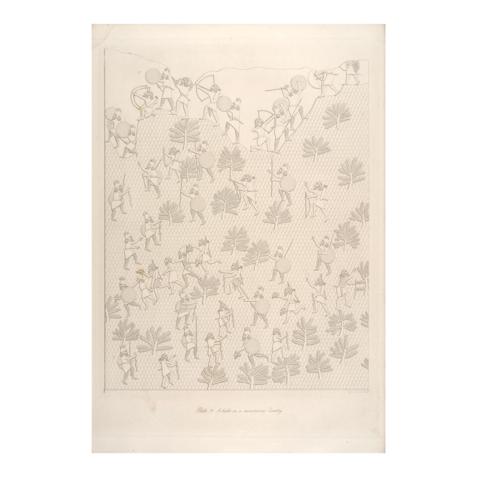 Layard, Austen Henry (1817-94). The Monuments of Nineveh. From Drawings on the Spot [together wi... - 2