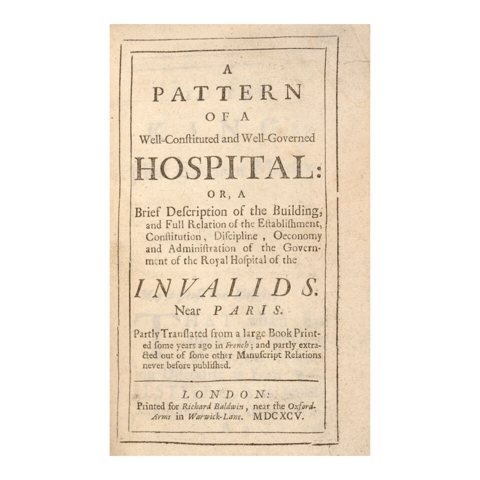 [Le Jeune de Boulencourt.] A pattern of a well-constituted and well-governed hospital: Or, a bri... - 2
