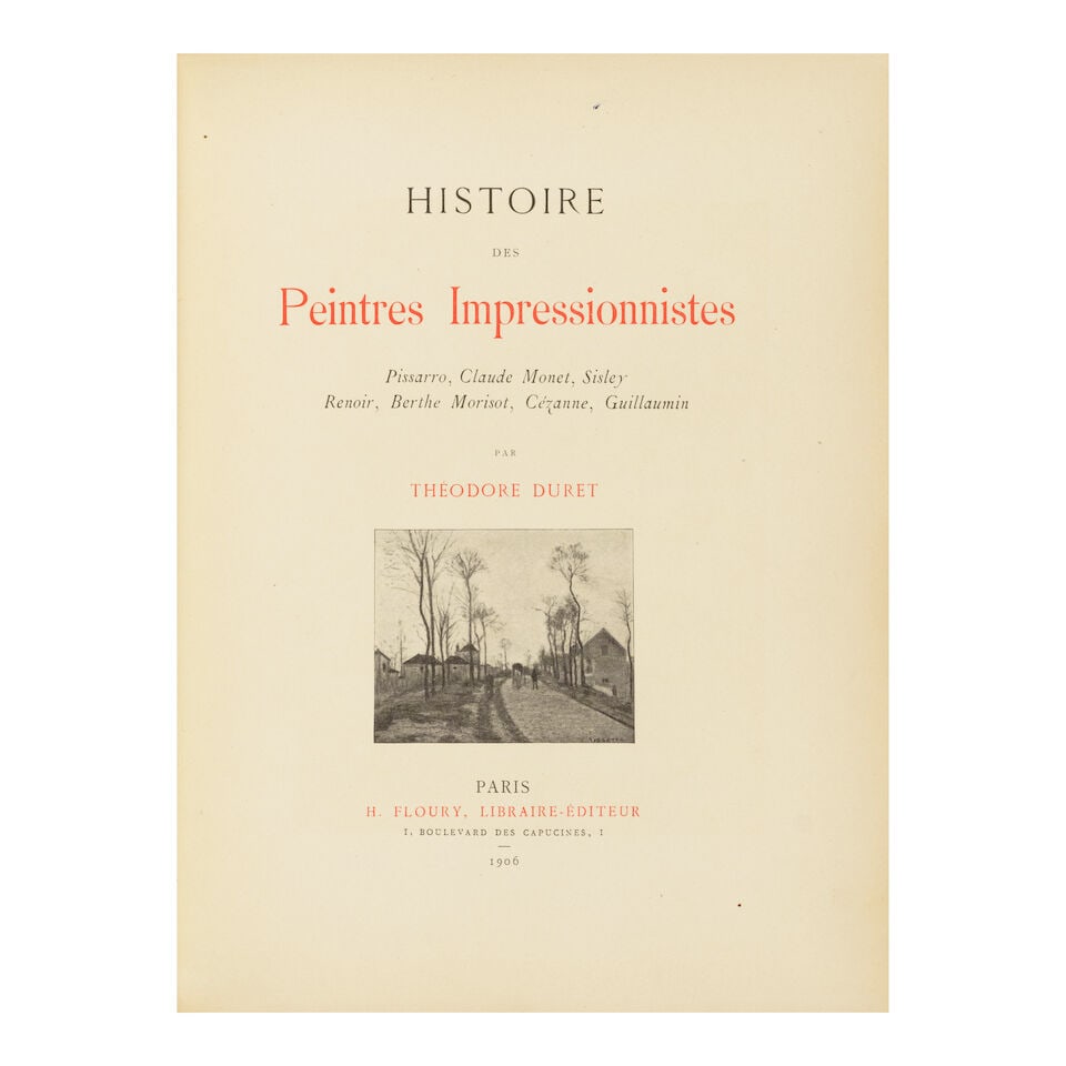 With original etchings by Imressionist masters. DURET, THEODORE. Les Peintres Impressionnistes. ... - 4