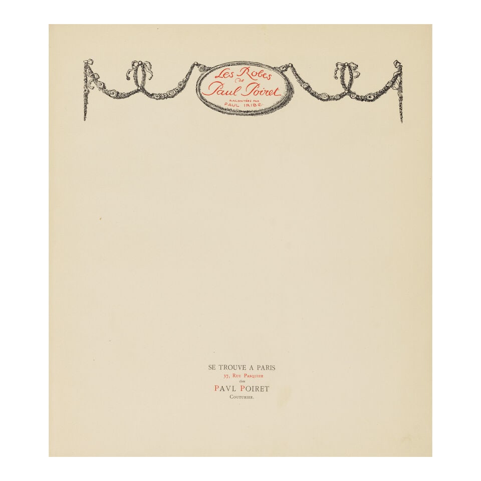 Les Robes de Paul Poiret, Paul Iribe IRIBE, PAUL. 1883-1935. Les Robes de Paul Poiret. Paris: La... - 4