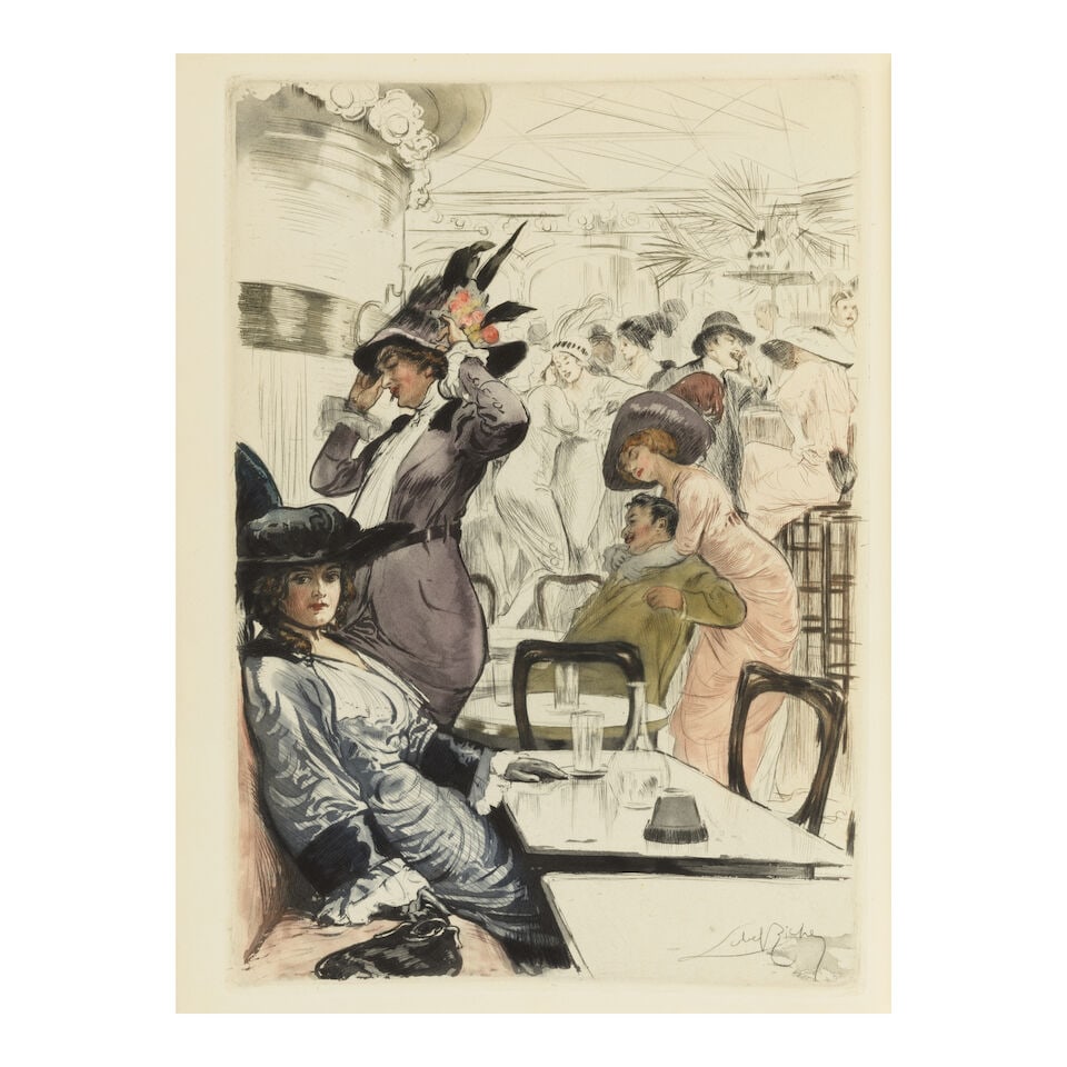 LOBEL-RICHE, ALMÉRY. 1877-1937. GUILLEMOT, MAURICE. Paris Mœurs, Costumes & Attitudes ...: LOBEL-RICHE, ALMÉRY. 1877-1937. GUILLEMOT, MAURICE. Paris Mœurs, Costumes & Attitudes 1912-1913. I. Les Bars. Paris: Imprimé pour Charles Meunier, « Maison du Livre », 1914. F