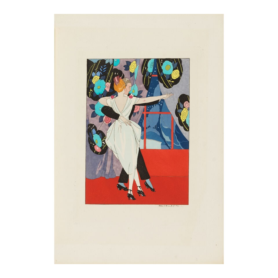 Widely considered one of the loveliest books of the Art Deco period. HERMANT, ABEL. 1862-1950. ...: Widely considered one of the loveliest books of the Art Deco period. HERMANT, ABEL. 1862-1950. Phili ou par-dela le bien et le mal. Illustrations de Brunelleschi. [Paris], Éditions de la
