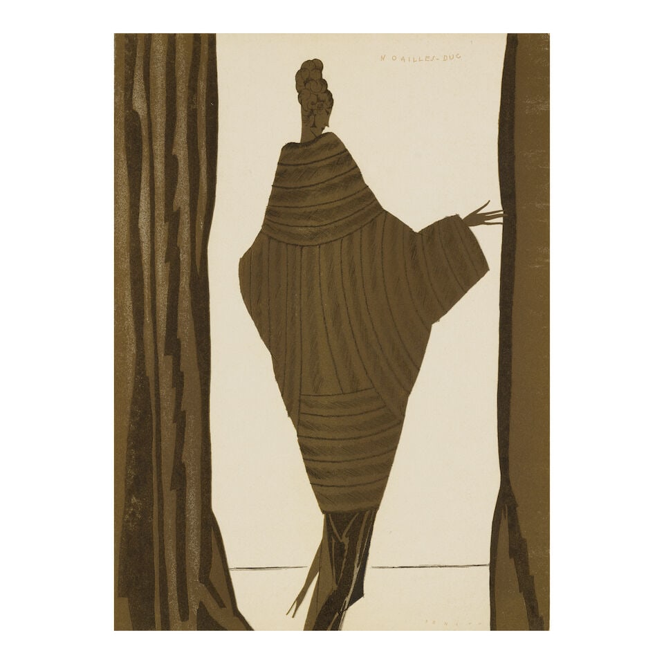 BENITO, ÉDOUARD-GARCÍA. La Dernière Lettre Persane... texte de Miguel Zamaço...: BENITO, ÉDOUARD-GARCÍA. La Dernière Lettre Persane... texte de Miguel Zamaçois. Paris: printed by Draeger Frères for [Fourrures Max][1920]. Folio (380 x 277 mm). 12 fine