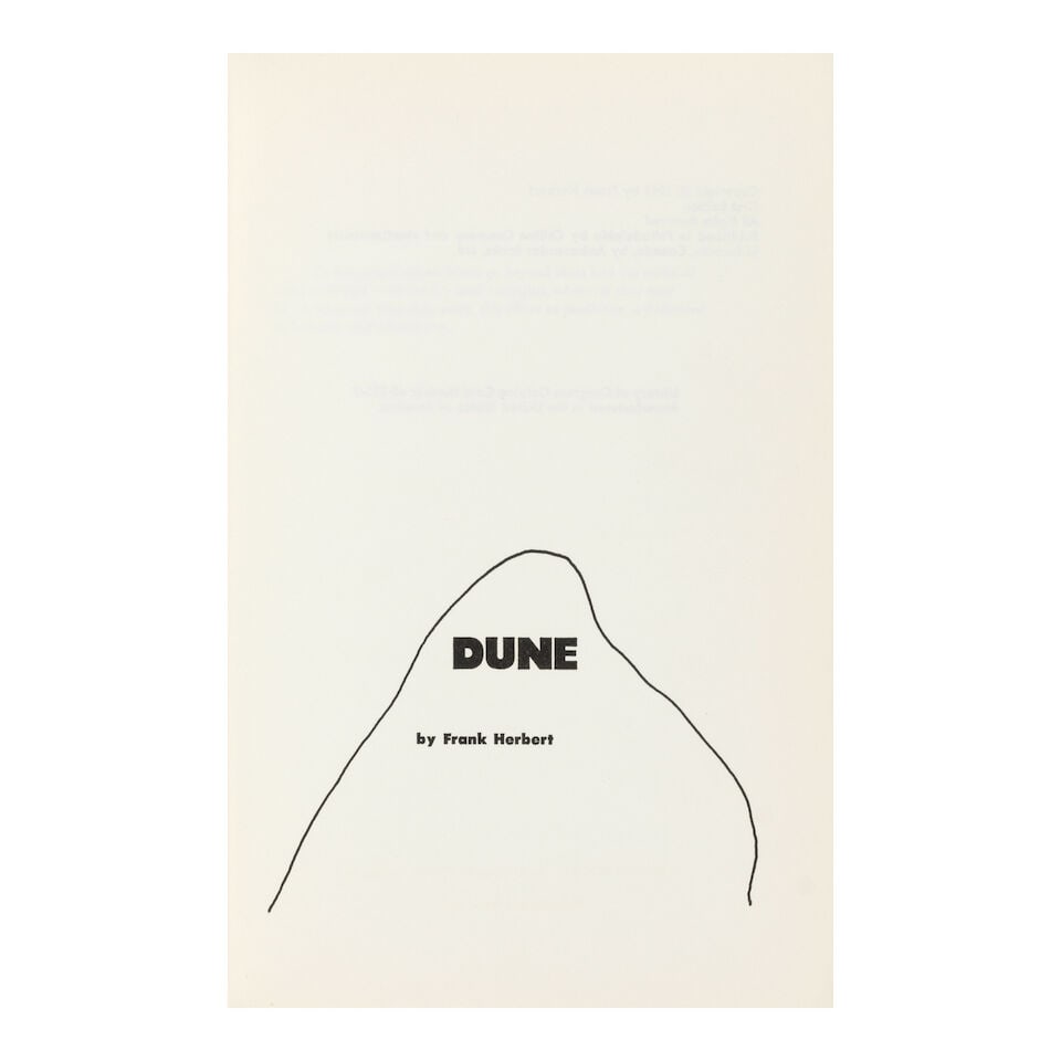 HERBERT, FRANK. 1920-1986. Dune. Philadelphia: Chilton Book Company, 1965. - 2