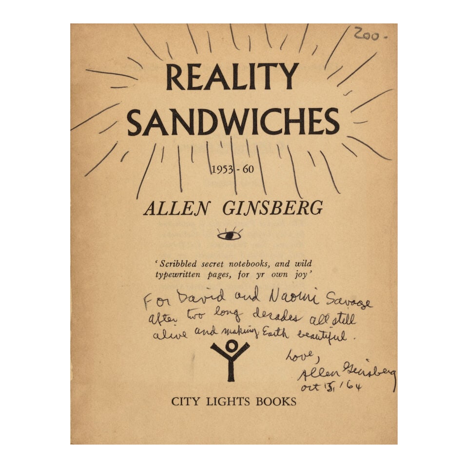 GINSBERG, ALLEN. A group of 6 inscribed first editions. - 3