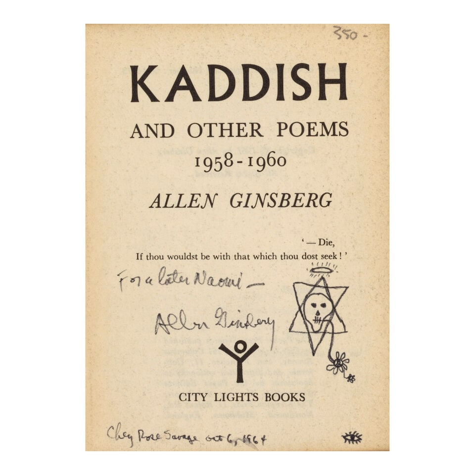 GINSBERG, ALLEN. A group of 6 inscribed first editions. - 5