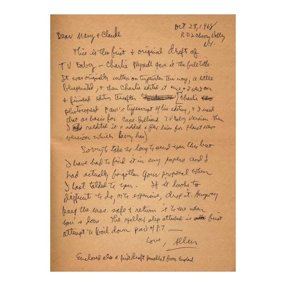GINSBERG, ALLEN. A group of 6 inscribed first editions. - 7