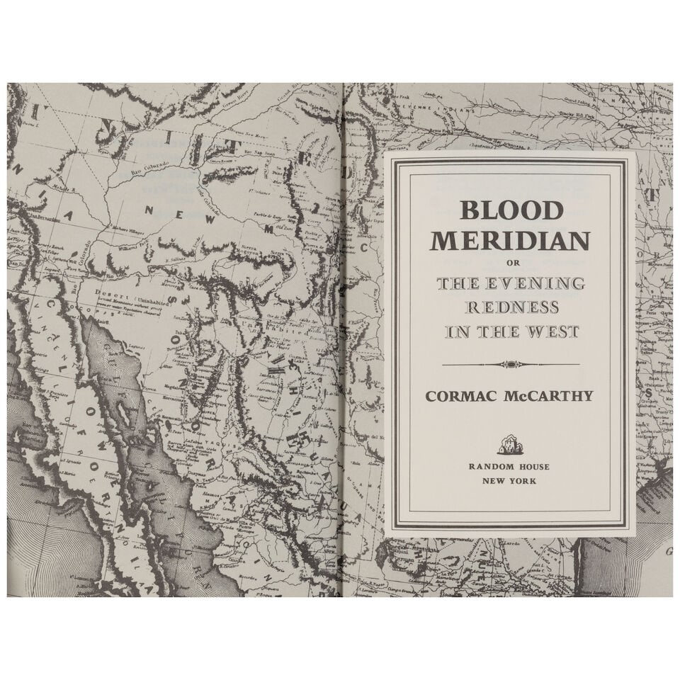 MCCARTHY, CORMAC. 1933-2023. Blood Meridian or The Evening Redness in the West. New York: Random... - 2