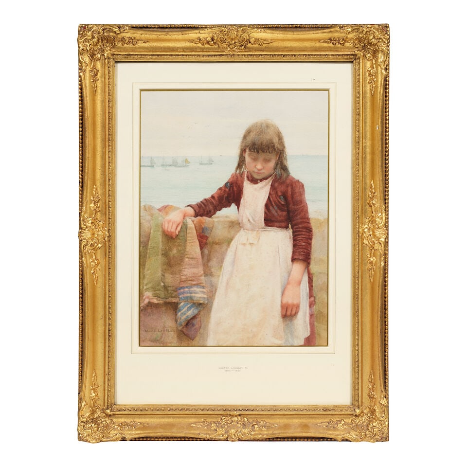 Walter Langley, RI (British, 1852-1922) Newlyn fishergirl - 2