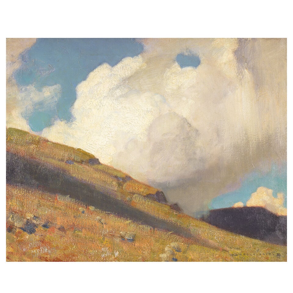 Harold Speed (British, 1872-1957) Skyscape near Highforce, Teesdale (1 of 3)