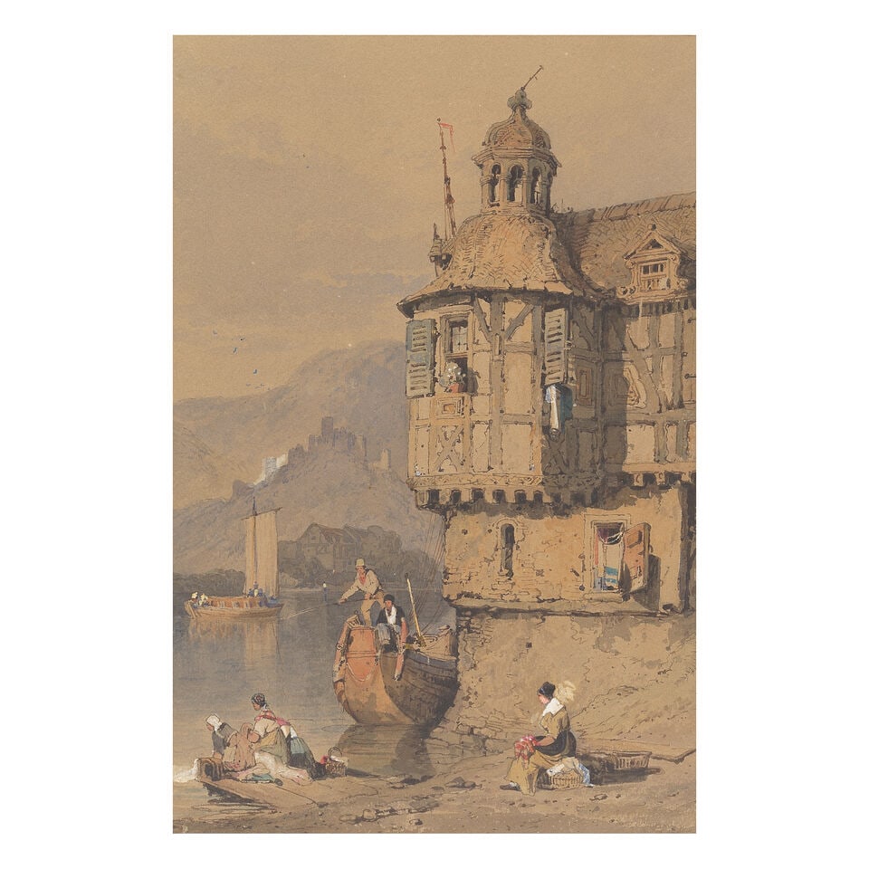 Samuel Prout FSA, OWS (British, 1783-1852) A group of five views, including Antwerp and Rheims - 12