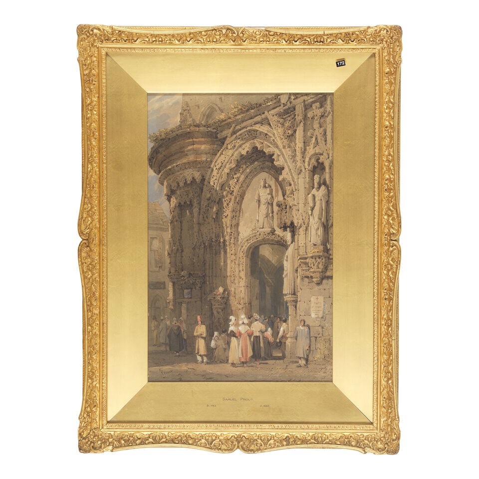 Samuel Prout FSA, OWS (British, 1783-1852) A group of five views, including Antwerp and Rheims - 4