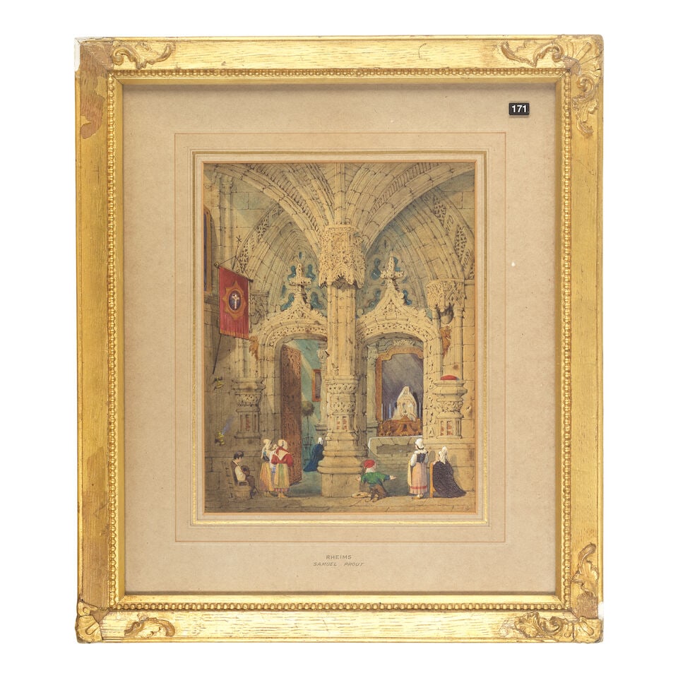 Samuel Prout FSA, OWS (British, 1783-1852) A group of five views, including Antwerp and Rheims - 6