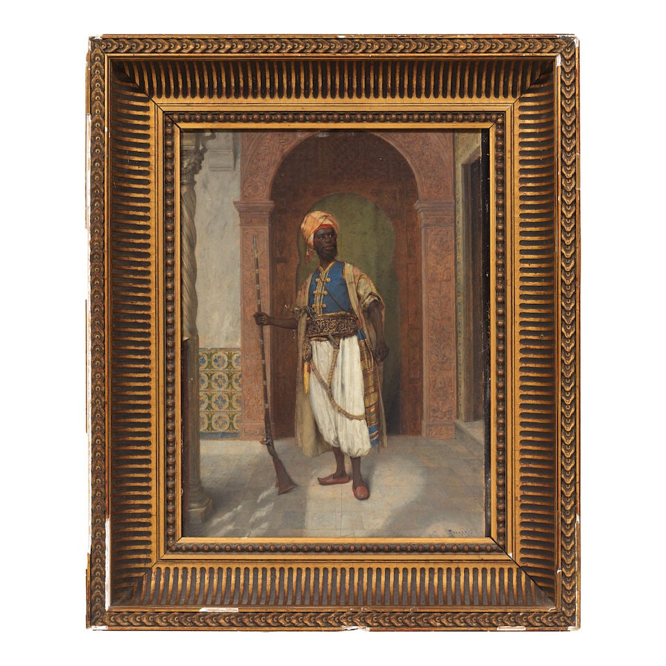 Arthur von Ferraris (Hungarian, 1856-1936) A North African guard - 2