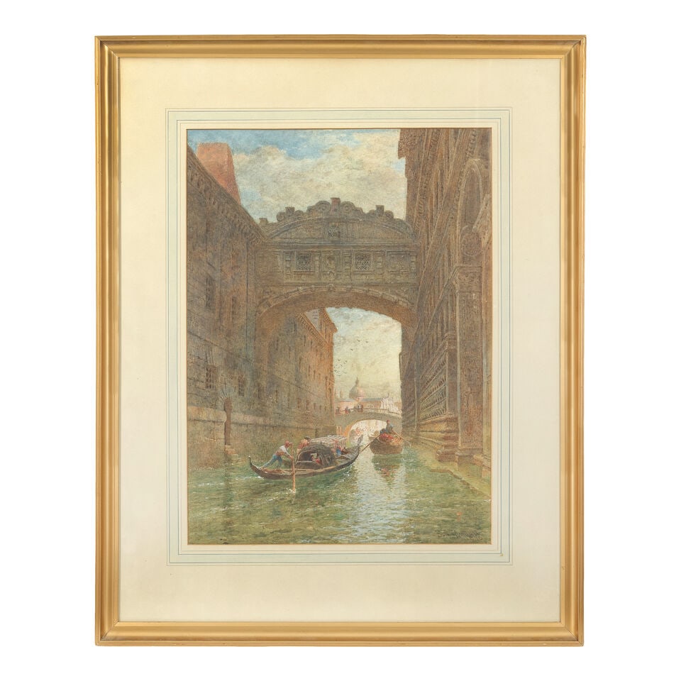 Edward Angelo Goodall, RWS (British 1819-1908) The Bridge of Sighs, Venice - 2