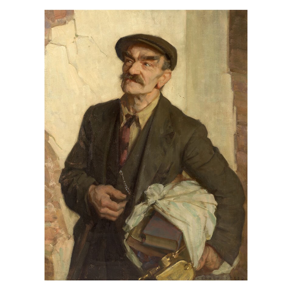 Harold Speed (British, 1872-1957) The cockney: Harold Speed (British, 1872-1957) The cockney signed 'HAROLD SPEED' (lower right) oil on canvas 102 x 76.5cm (40 3/16 x 30 1/8in). Footnotes: Provenance From the collection of Sir Francis and Lady Coo
