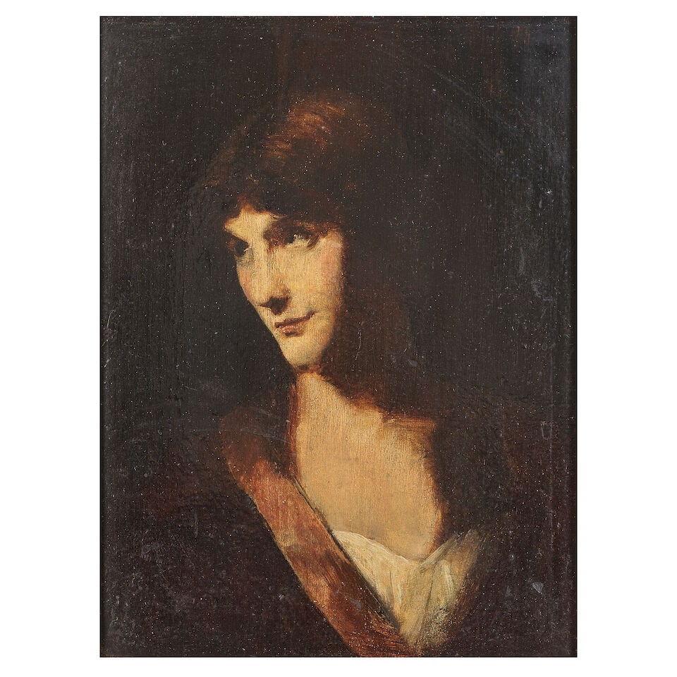 Jean Jacques Henner (French, 1829-1905) Portrait of a woman (1 of 3)