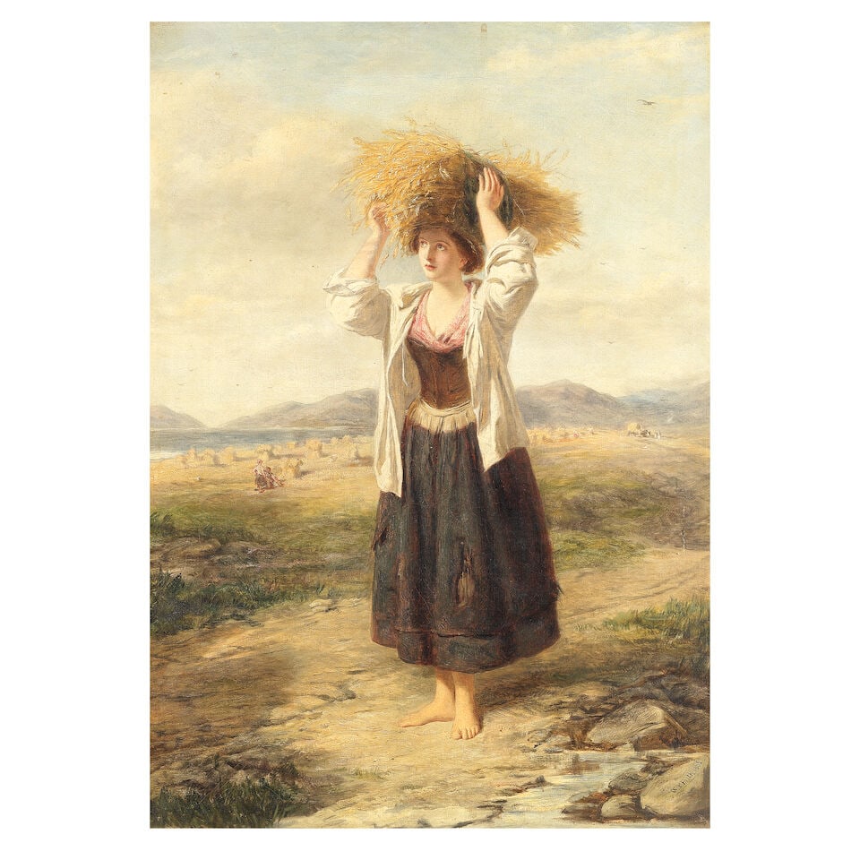 William Powell Frith, RA (British, 1819-1909) The farmer's daughter (1 of 3)