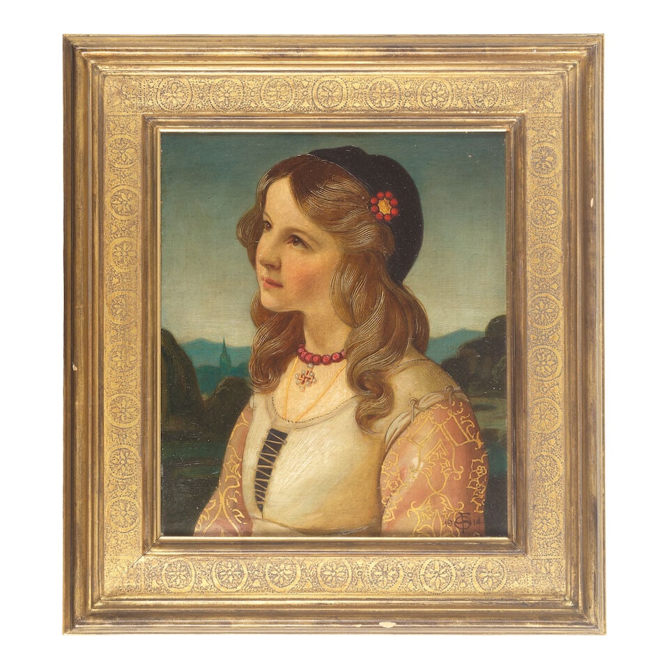 Frank O. Salisbury RI, ROI, RP (British, 1874-1962) Portrait of the artist's daughter in Renaiss... - 2