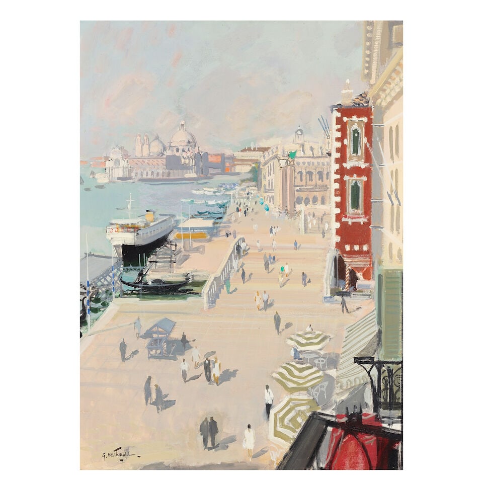 Gabriel Deschamps (French, 1919-2011) Venice: Gabriel Deschamps (French, 1919-2011) Venice signed 'G.Deschamps' (lower left) oil on canvas 81 x 60cm (31 7/8 x 23 5/8in). Footnotes: Provenance With Frost & Reed, London, no. 211. With Windsor &