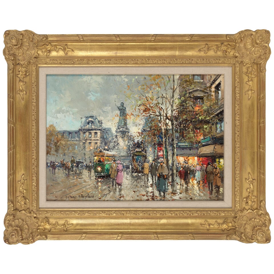 Antoine Blanchard (French, 1910-1988) Place de la République, Paris - 2