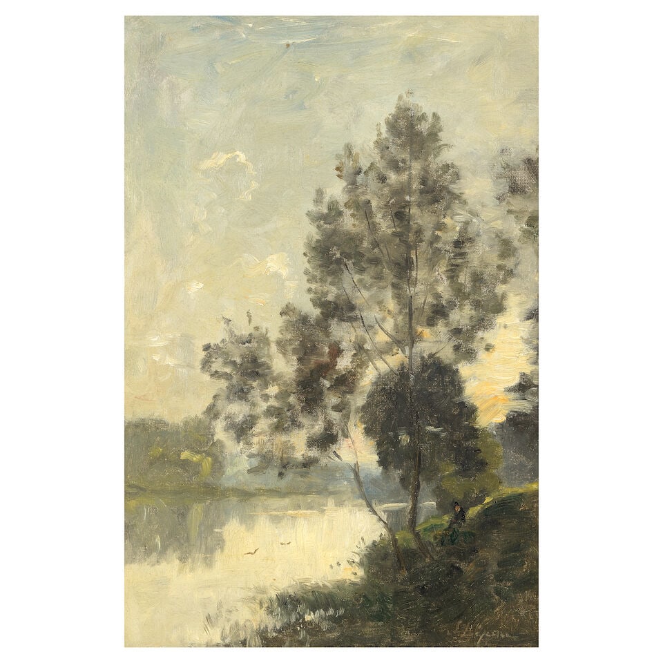 Stanislas Lépine (French, 1835-1892) Bords de la Marne, Ormesson: Stanislas Lépine (French, 1835-1892) Bords de la Marne, Ormesson signed 'S.Lépine' (lower right) oil on canvas 30.5 x 25cm (12 x 9 13/16in). Footnotes: Provenance With Arthur Tooth and Sons,