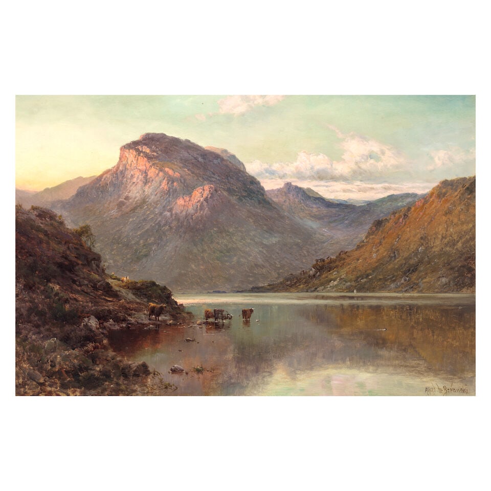Alfred de Bréanski (British, 1852-1928) Loch Na-garr (1 of 3)