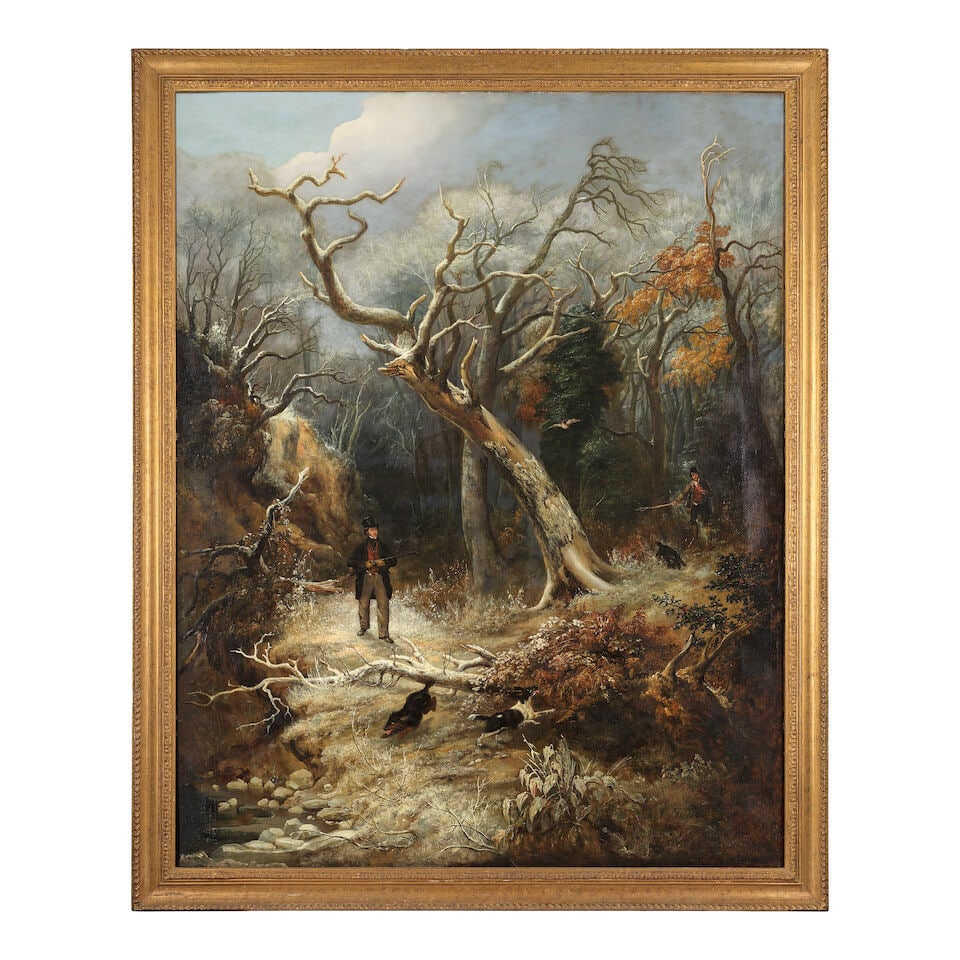 Joseph Thomas Tuite (French, 1800-1875) Huntsmen in winter - 2