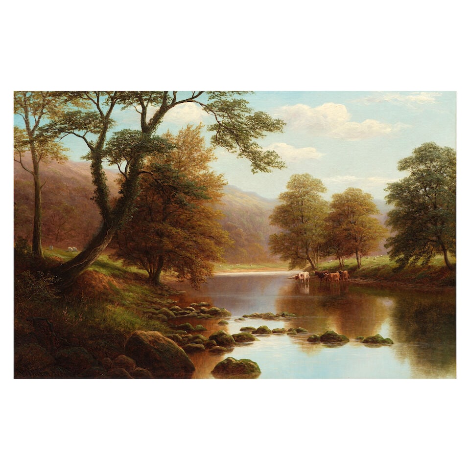 William Mellor (British, 1851-1931) On the Wharfe, Bolton Woods, Yorkshire (1 of 3)