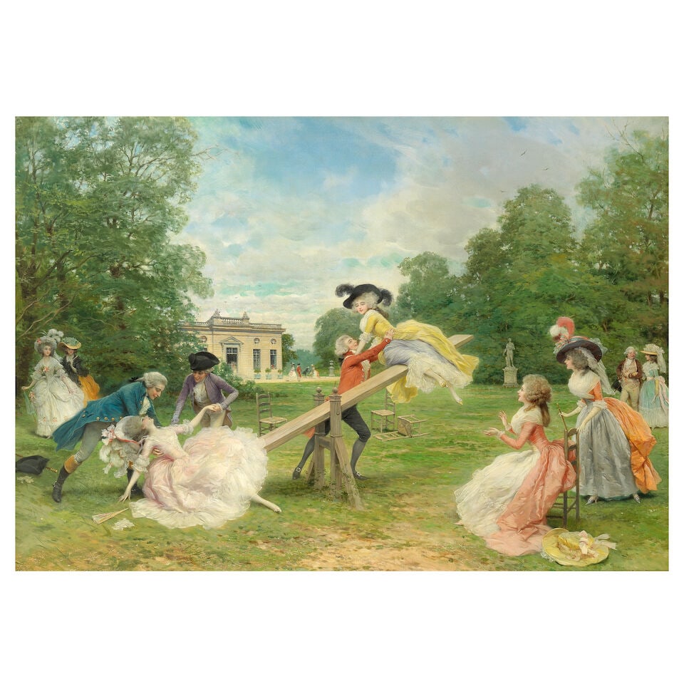 Lucius Rossi (Italian/French, 1846-1913) La balançoire (1 of 3)