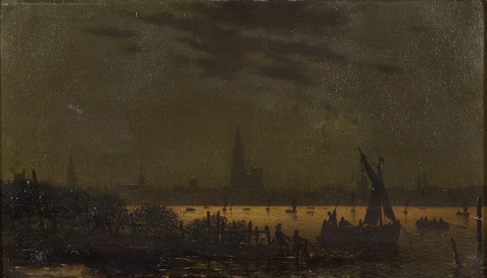 Alphonse Neumans (British 1853-1893) A view of King Edward's Bay, looking south towards Tynemou... - 3
