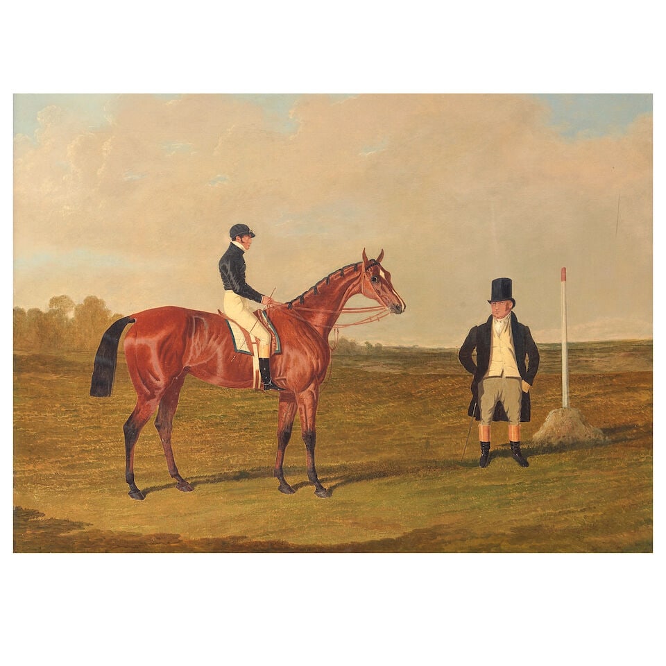 John Frederick Herring, Snr. (British, 1795-1865) Cyprian, a bay racehorse with William Scott up... (1 of 3)