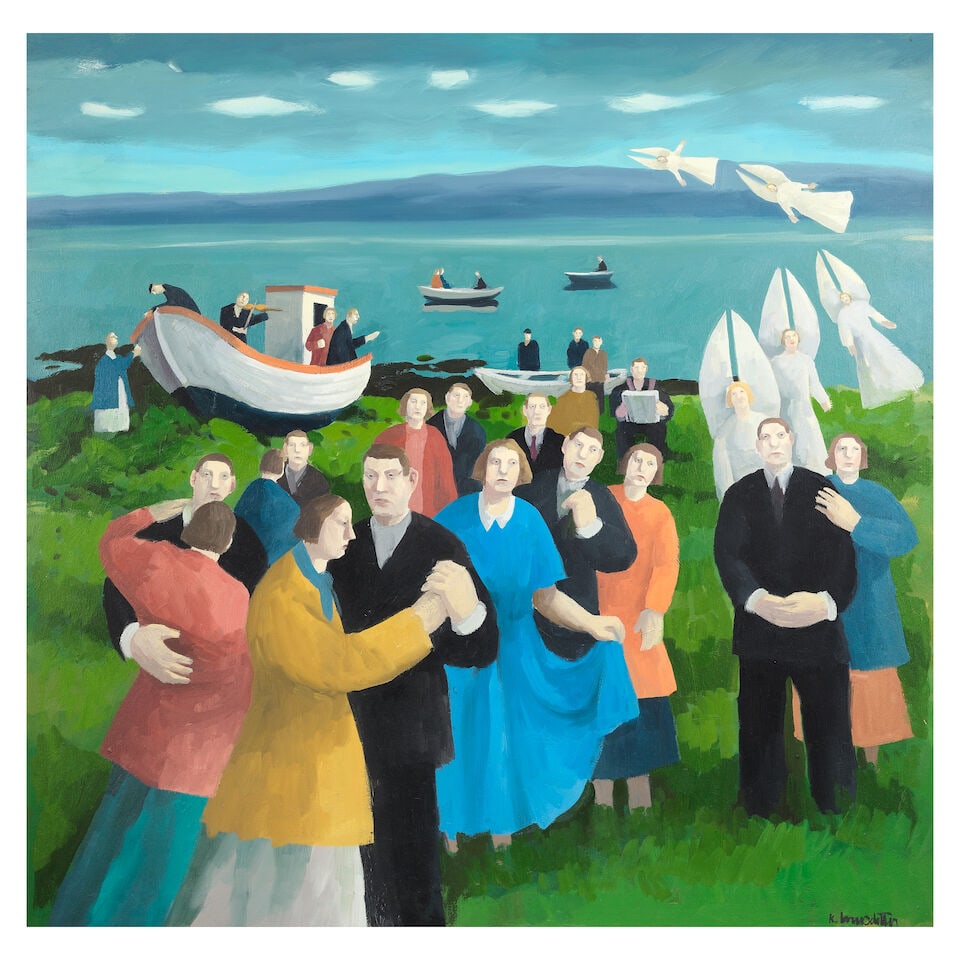Karolina Larusdottir (Icelandic, 1944-2019) Dance by the shore (1 of 3)