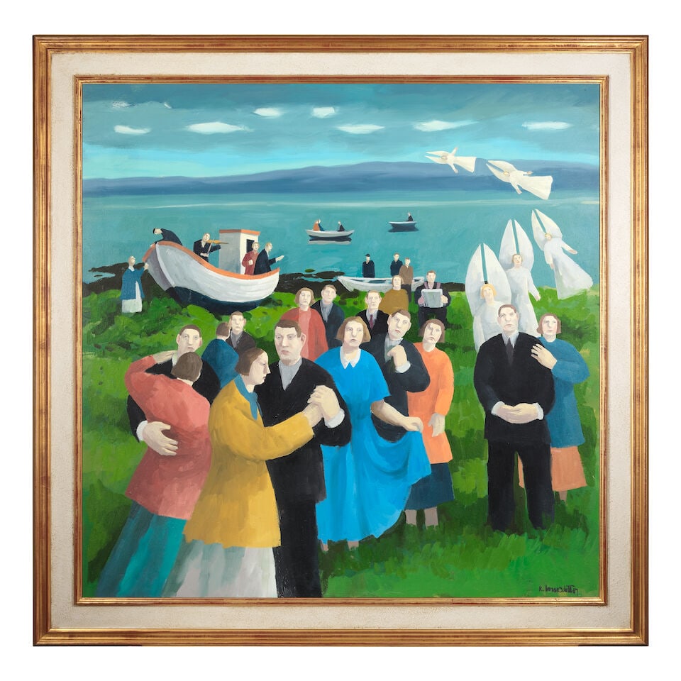 Karolina Larusdottir (Icelandic, 1944-2019) Dance by the shore - 2