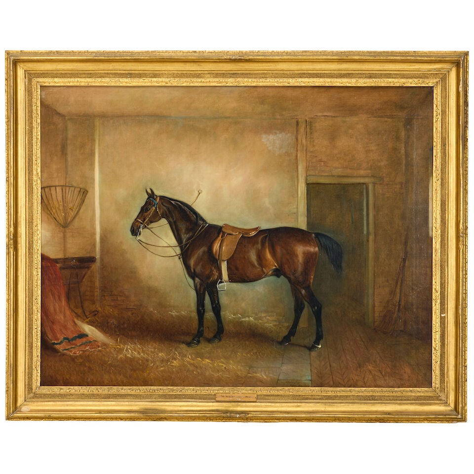 John Ferneley Senior (British, 1782-1860) A bay hunter in stable - 2