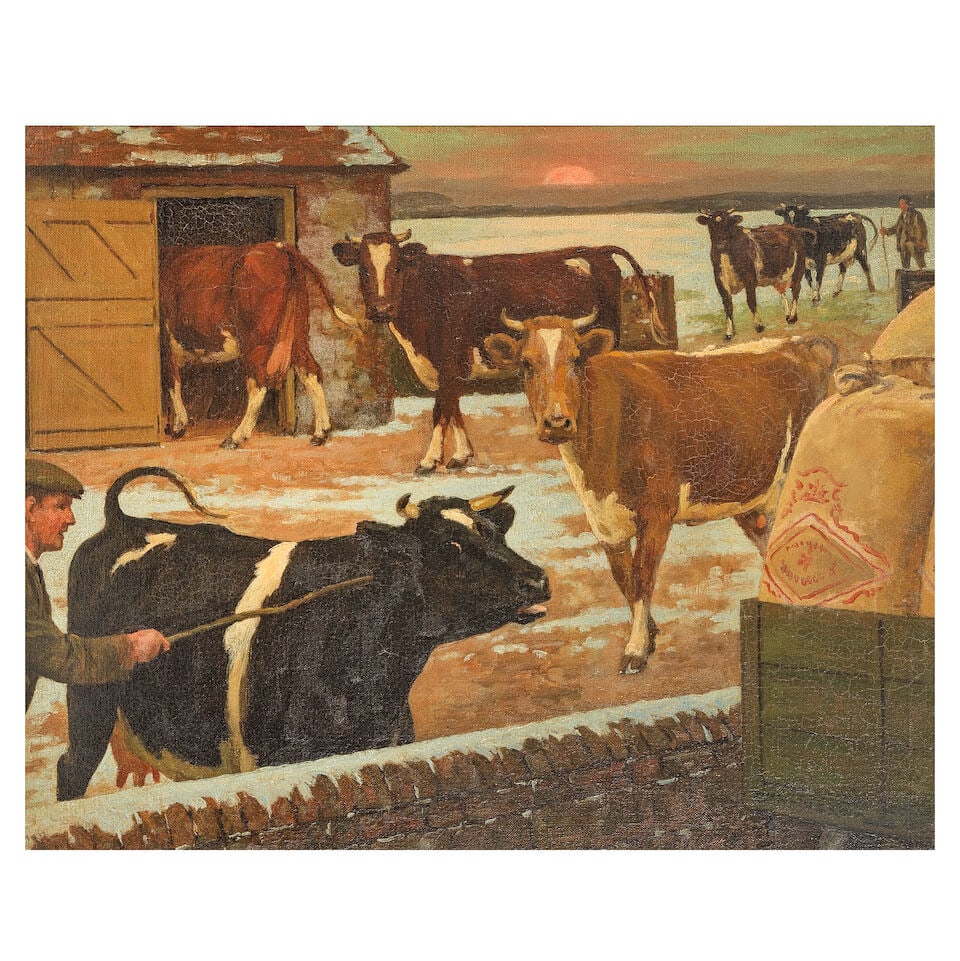 William Gunning King (British, 1859-1940) Feeding time (1 of 3)