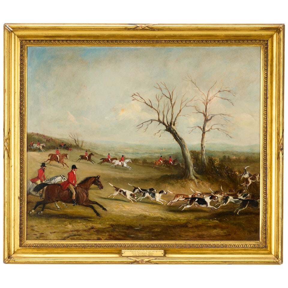 John Ferneley Junior (British, 1815-1862) Capt. White hunting with the Quorn, near Brooksby Hall - 2
