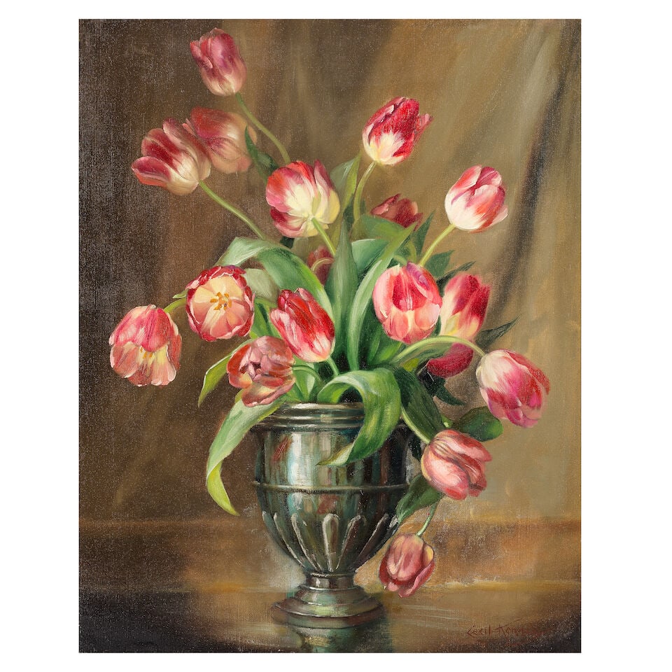 Cecil Kennedy (British, 1905-1997) Still lifes of tulips - 2