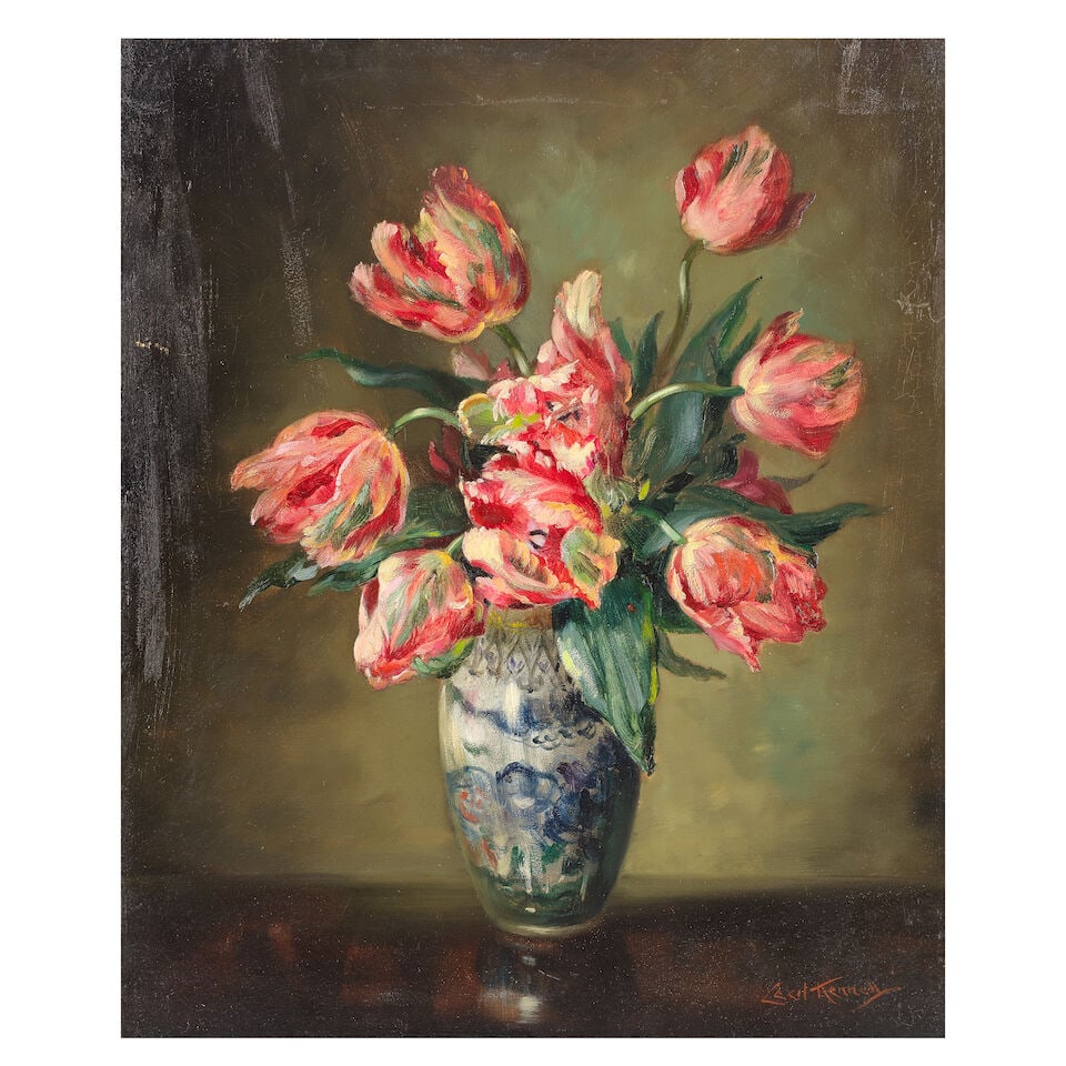 Cecil Kennedy (British, 1905-1997) Still lifes of tulips - 5