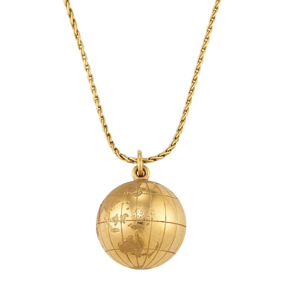 TIFFANY & CO.: 14K PENDANT WITH A 14K GOLD CHAIN - 3