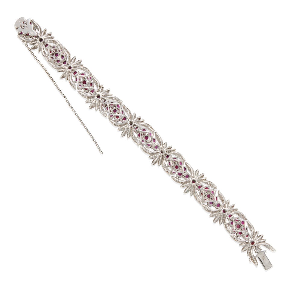 DIAMOND AND RUBY BRACELET - 4