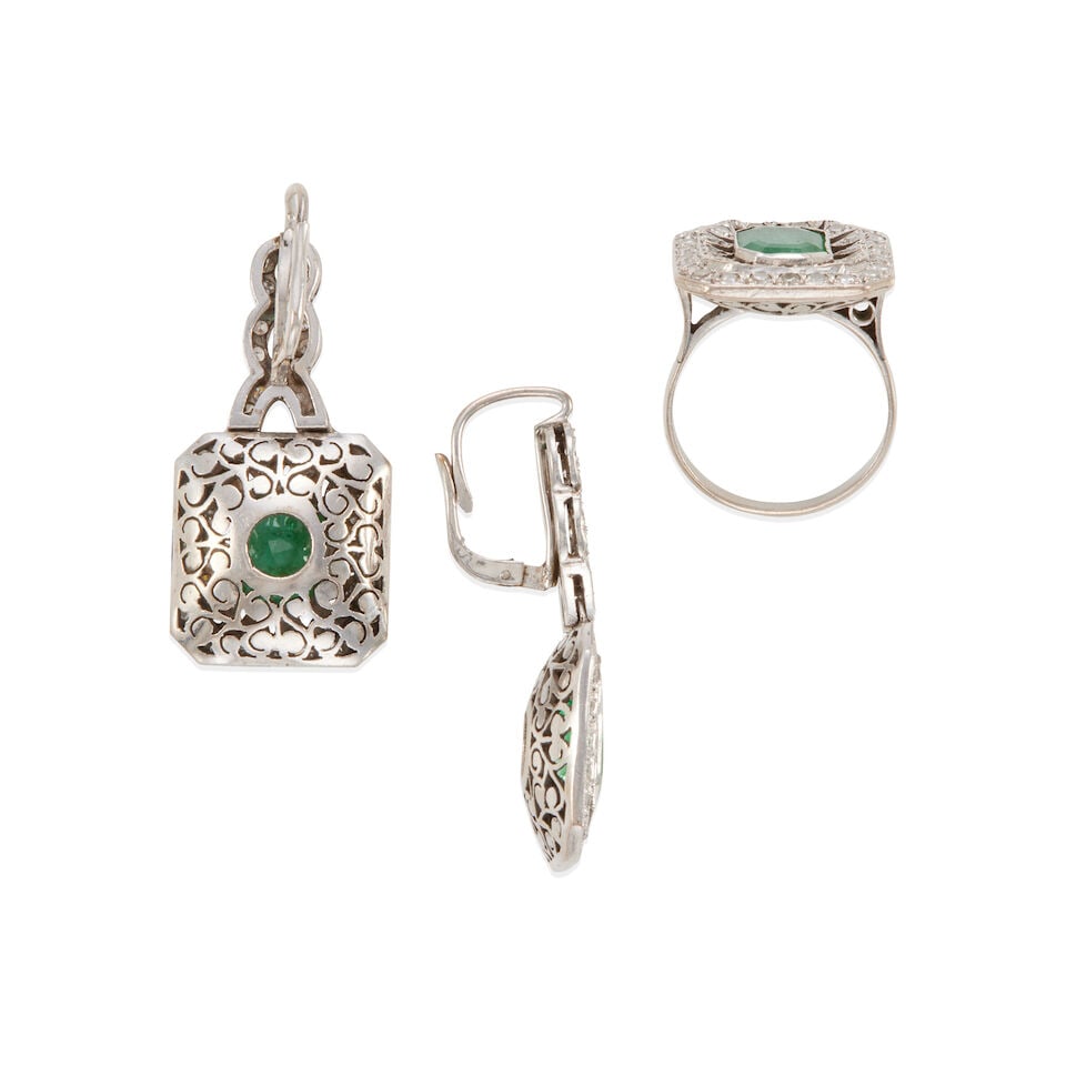 EMERALD AND DIAMOND SET - 2