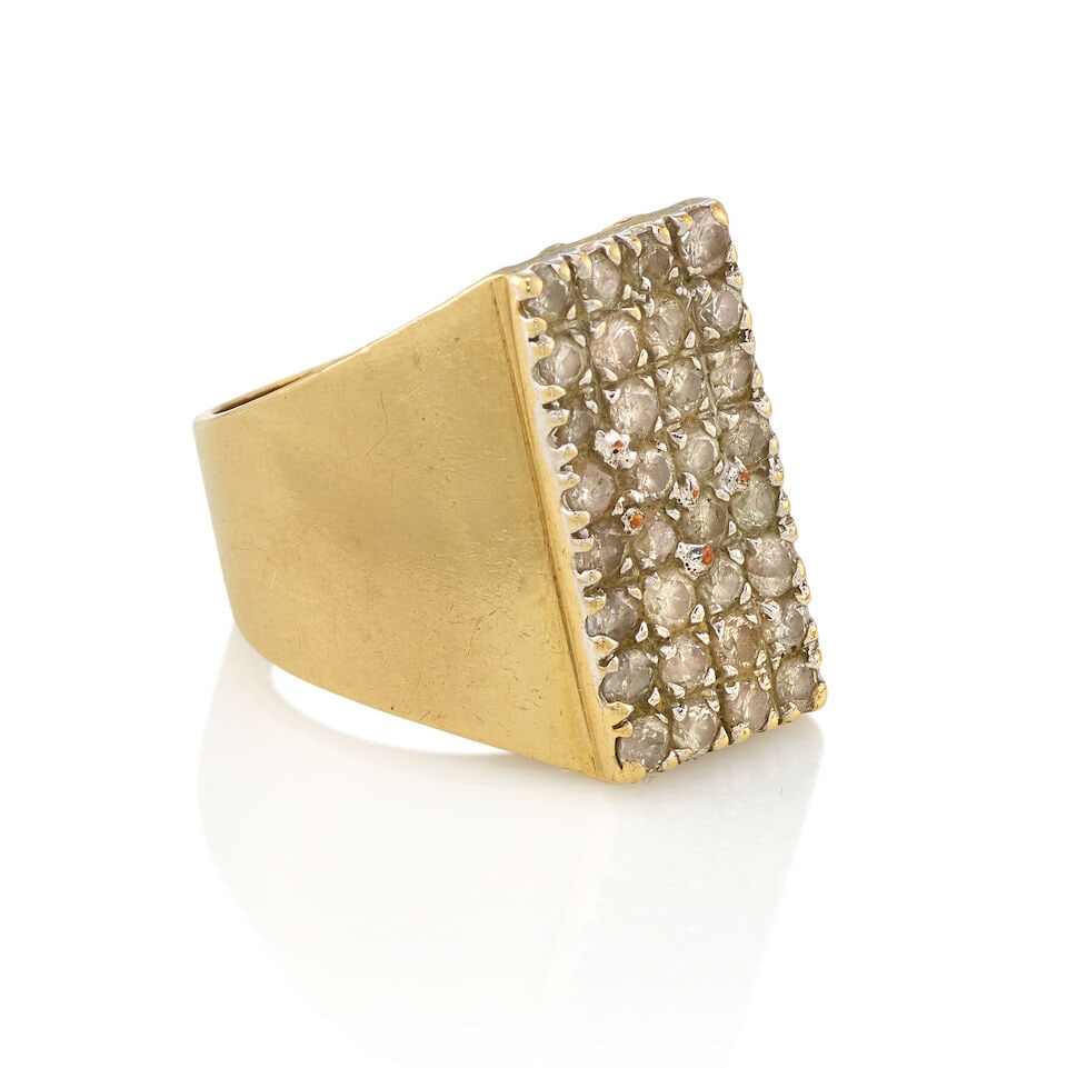 14K GOLD AND DIAMOND RING - 2