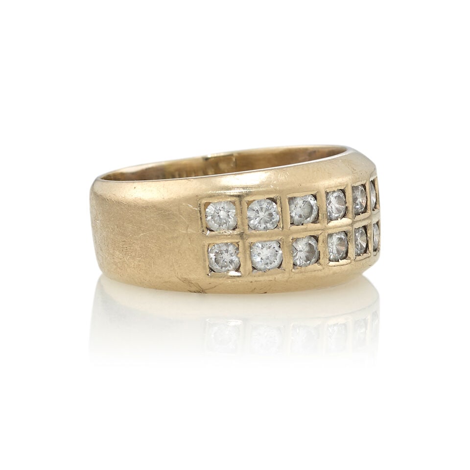 18K GOLD AND DIAMOND RING - 2